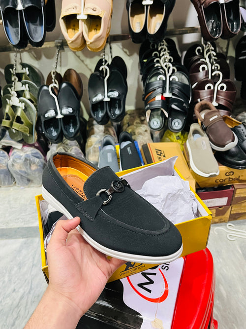 BLACK SUEDE LORO PIANO