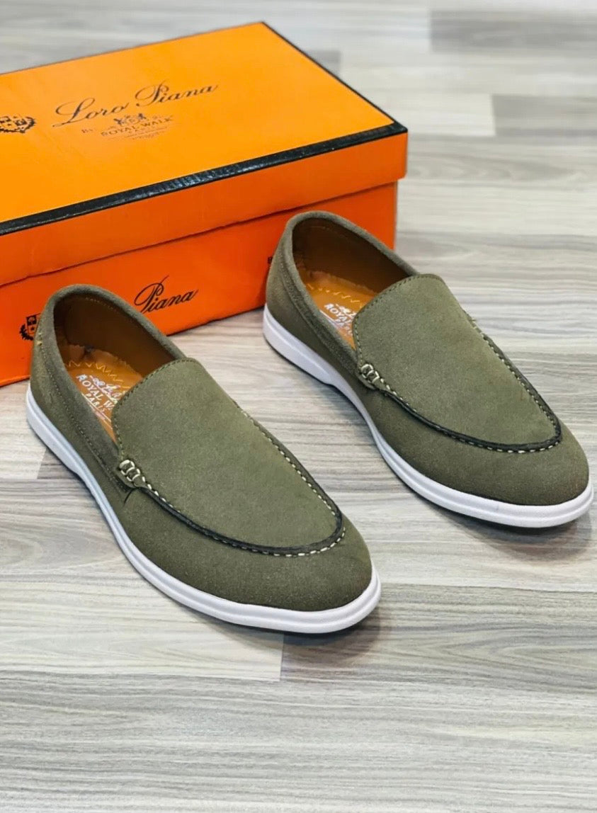 SUEDE LORO PIANA LOAFERS